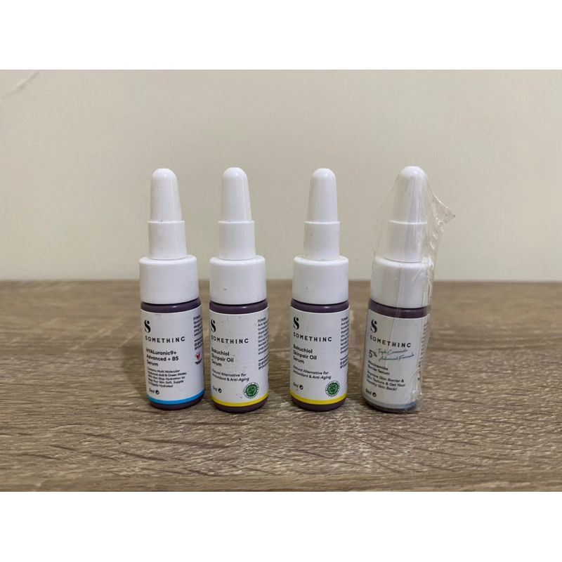 SOMETHINC Bakuchiol Skinpair Oil Serum / HYALuronic 9+ Advanced + B5 Serum / 5% Niacinamide Barrier 