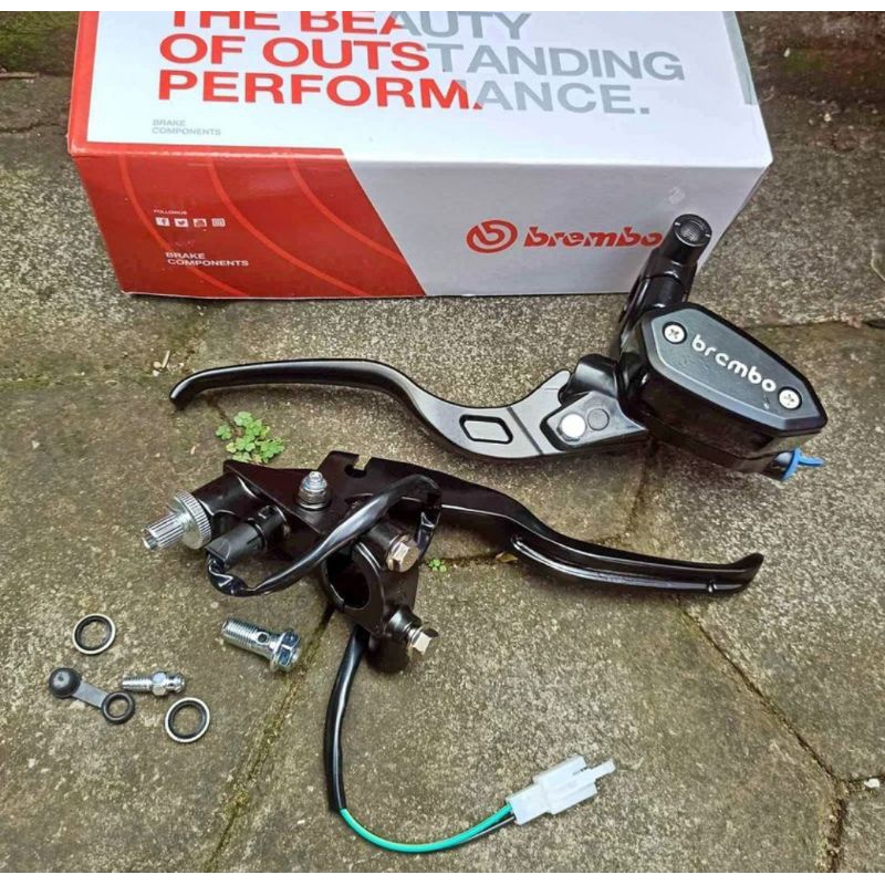 MASTER REM SET KANAN KIRI BREMBO OVAL HANDEL KOPLING REM DEPAN HANDLE
