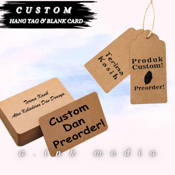 

[CETAK SABLON CUSTOM] LABEL HANG TAG PREORDER
