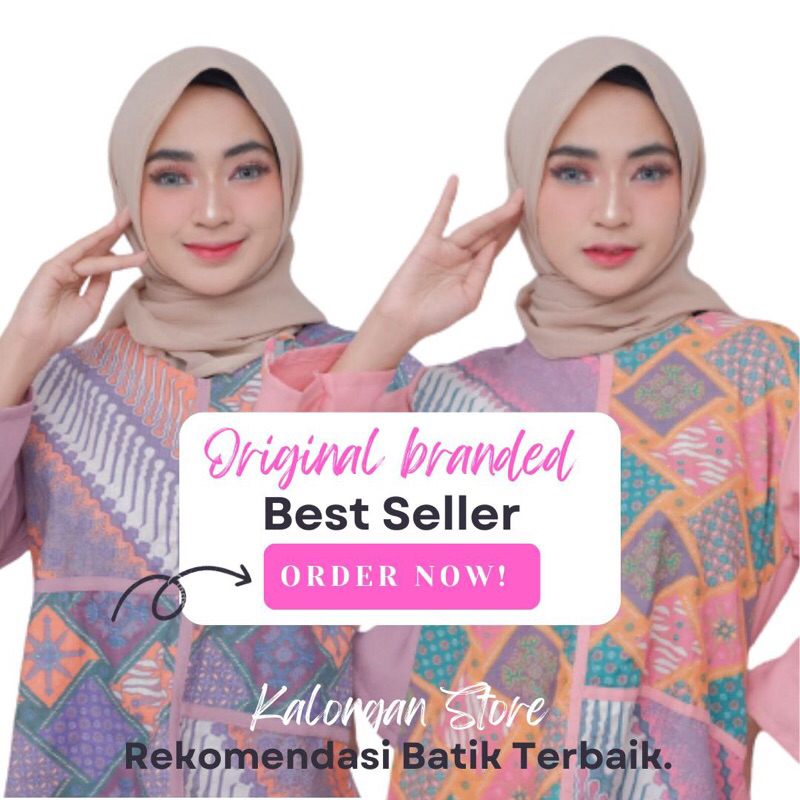 safeye blouse batik / atasan batik wanita modern jumbo / atasan wanita bigsize / batik wanita jumbo