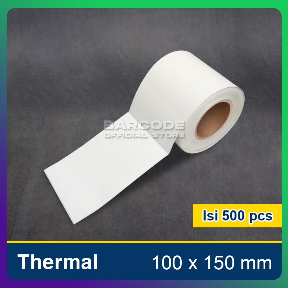 

Label Termal 100x150mm / 100 x 150 / 100x150 mm Core Besar (1 Slop)