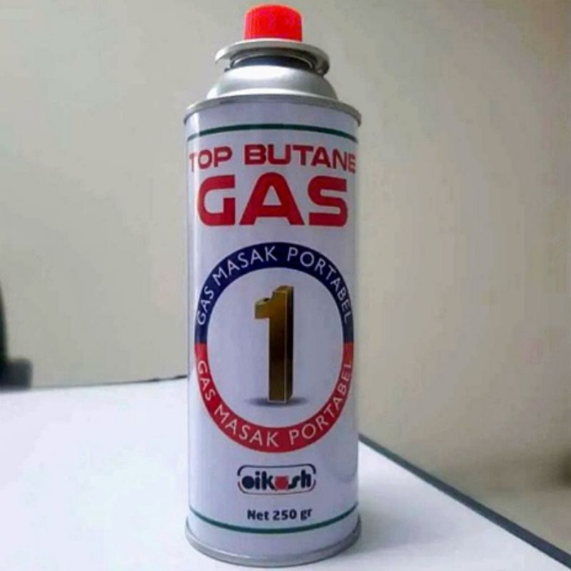 Top Butane Gas Portable 250gr / Gas Kaleng Butane Fuel Cartridge
