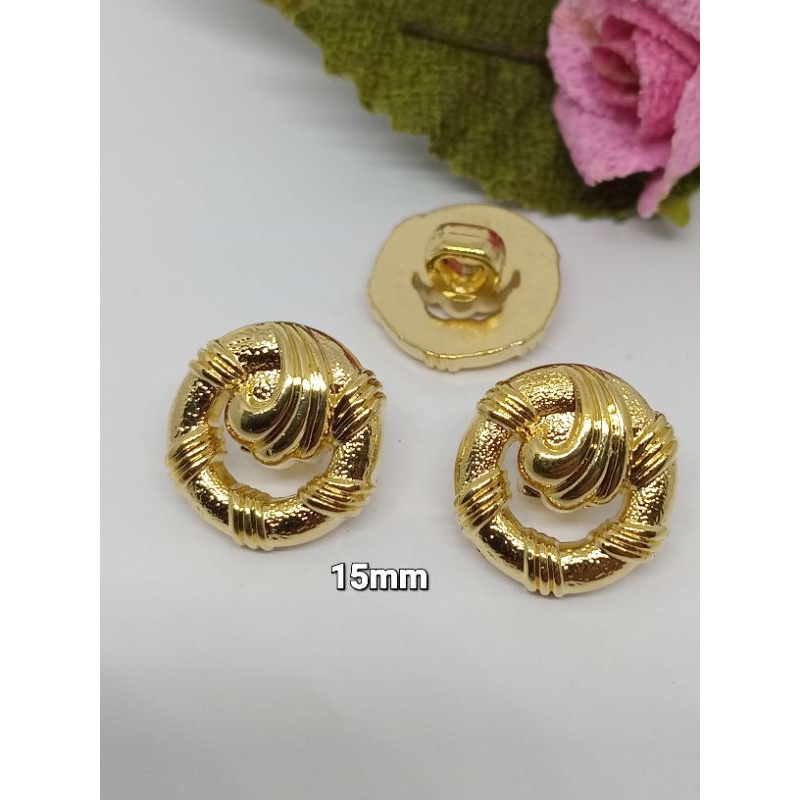 KANCING BLOUSE BAJU WANITA,KANCING HIAS GOLD