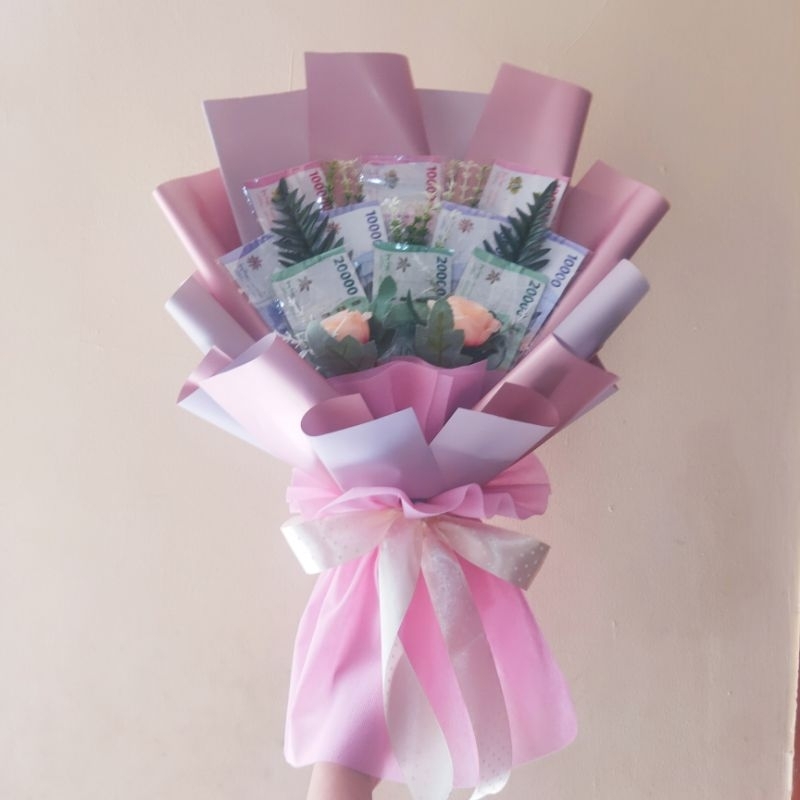 PREMIUM BOUQUET 10 LEMBAR UANG, HADIAH UNIK DAN BERMANFAAT