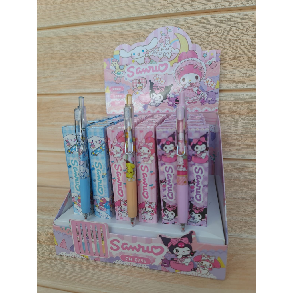 

SET PULPEN BLIND BOX CINAMOROLL POMPURIN CH 6736 1 SET 6 PC