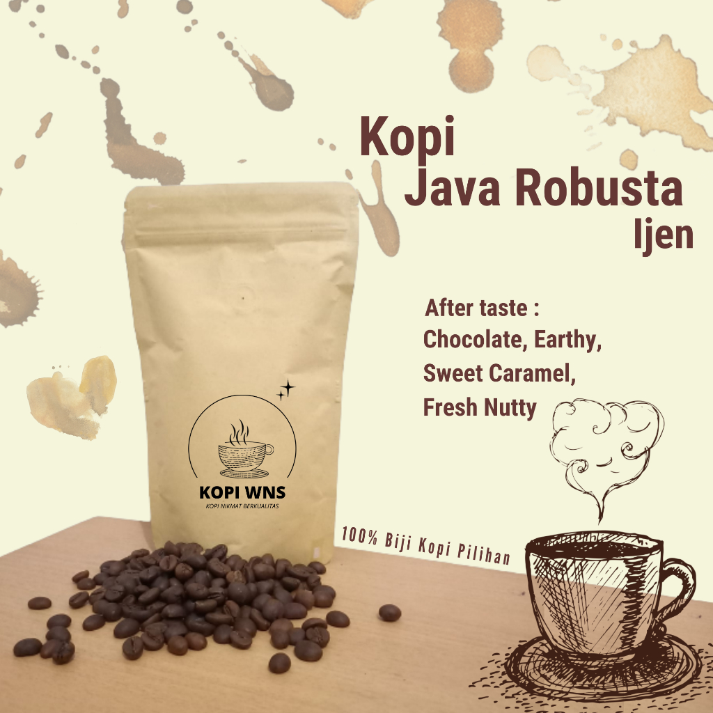 

Kopi Bubuk Robusta Java Ijen 250 gram