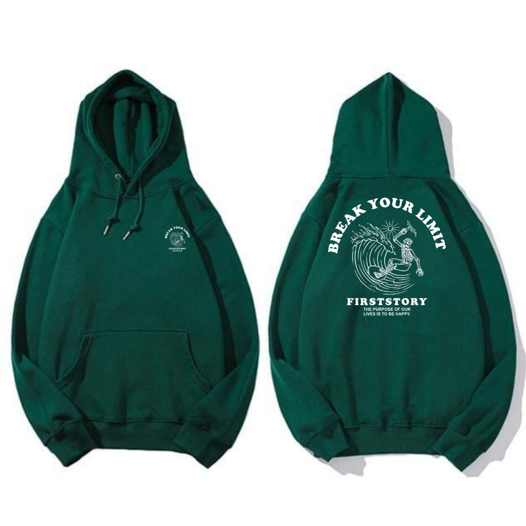 FIRSTSTORY Hoodie Distro Pria Hoodie Ori Pria Hoodie Pria Gambar Belakang