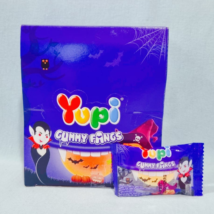 

Yupi Gummy Fangs Box (Isi 24 Pcs)
