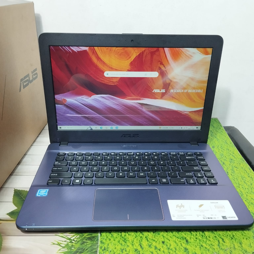 Laptop Asus Vivobook X441M Celeron N4000 RAM 4GB HDD 1TB 14" Baru Murah