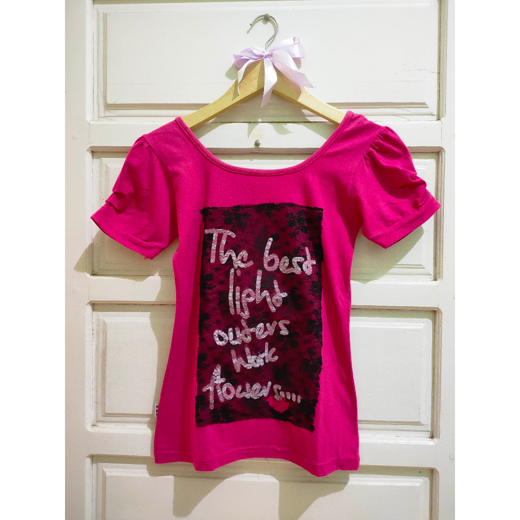 [PRELVD] BLOUSE BRUKAT LENGAN BALON women top woman blouse atasan wanita blus cewek polos motif kerj