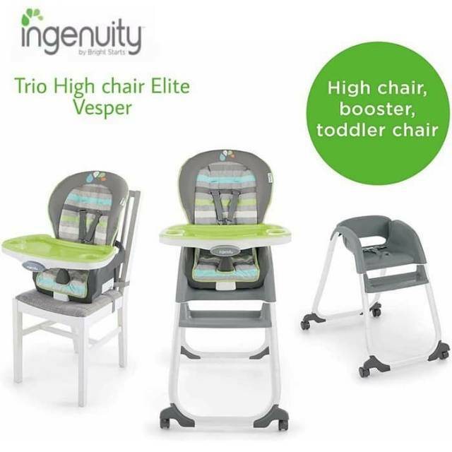 High Chair Kursi Makan Bayi Baby Chair Ingenuity SmartClean Trio 3-in-1