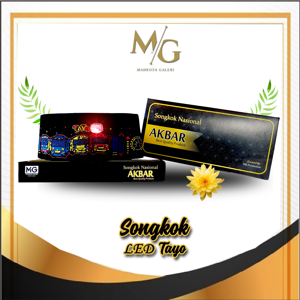 Songkok Lampu LED / Songkok Anak / Songkok Tayo