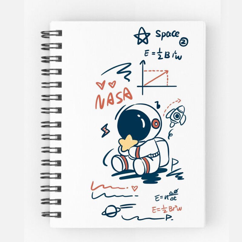 

Notebook A6 Astro space buku Ring spiral Astronot diary astronomi