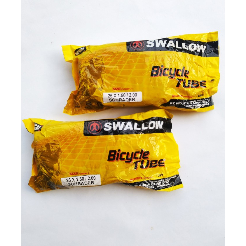 Ban Dalam Sepeda Ukuran 26 Inch MTB 26 x1.50 Schrader AV Ban Dalam Swallow