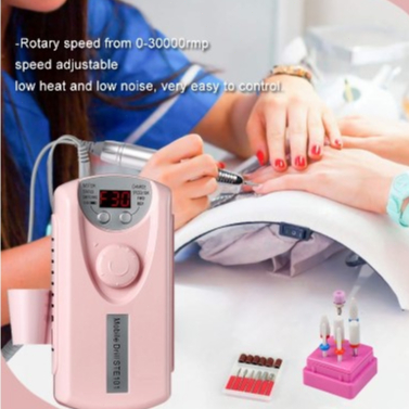 1PC Alat Kikir Kuku Elektrik 30000 Rpm Portable Rechargeable Nail Drill Polisher Grinding Untuk Manicure Nail Art Tool