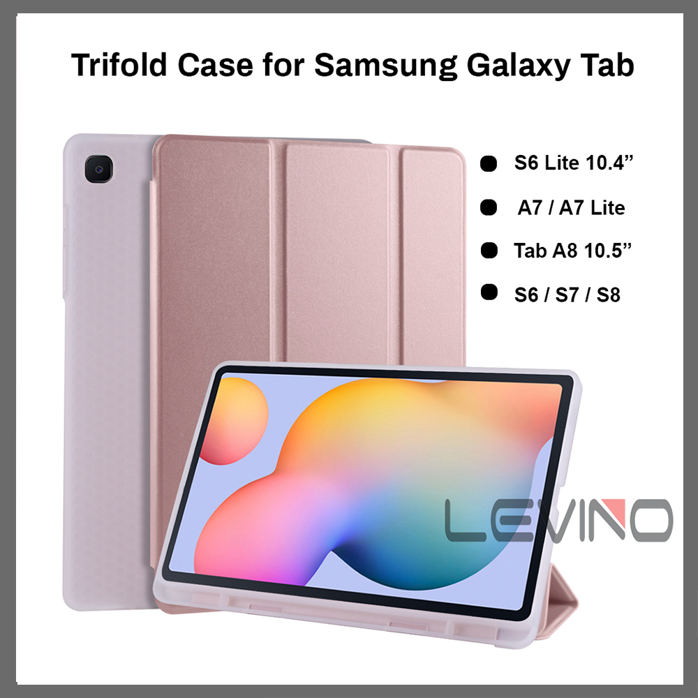 Silicone Case Samsung Galaxy Tab S6 Lite 10.4&quot; P610 A7/A7 Lite/A8 10.5&quot; 2021 T500/T505/T220/X200 Auto Sleep Wake Case