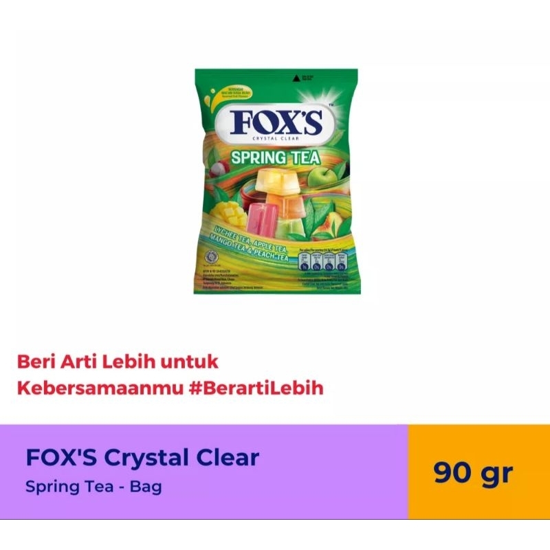 

74 - FOX'S SPRING TEA BAG - permen teh buah 90gr