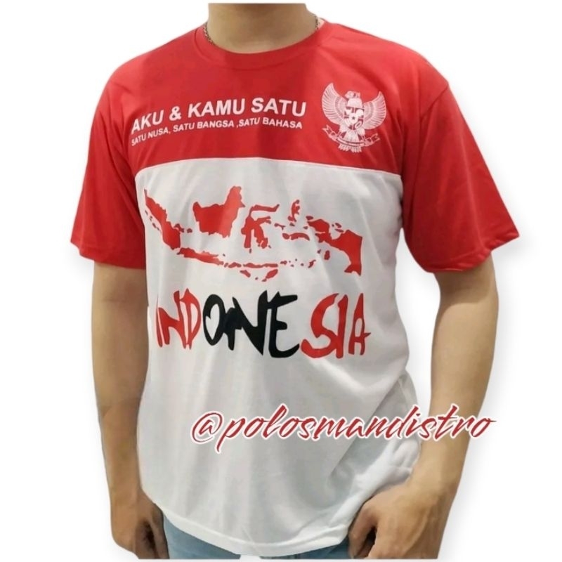KEREN GROSIR KAOS MERAH PUTIH 17 AGUSTUS  th 80 PETA INDONESIA/ kaos 17 agustus 2025