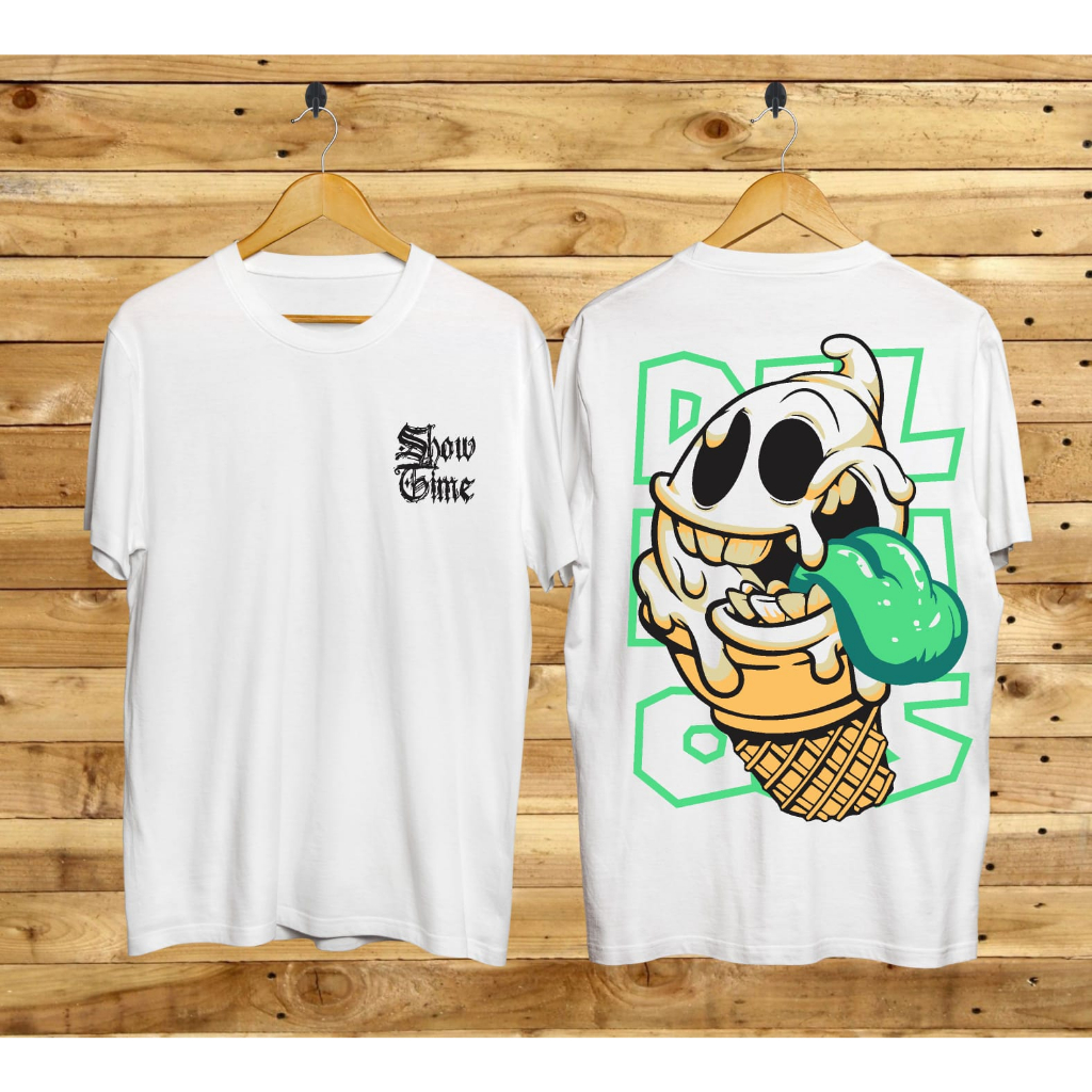 KAOS PRIA/ICE CREAM UNISEX/OUTDOOR/KAOS SAMURAI/KAOS SABLON/KAOS KARAKTER/KAOS BERGAMBAR/KAOS OBLONG