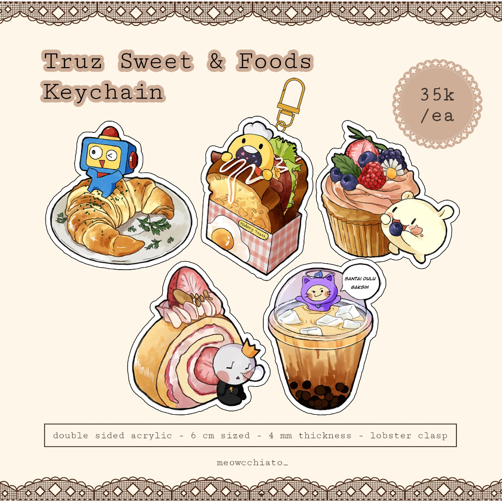 Truz Sweets & Foods Keychain