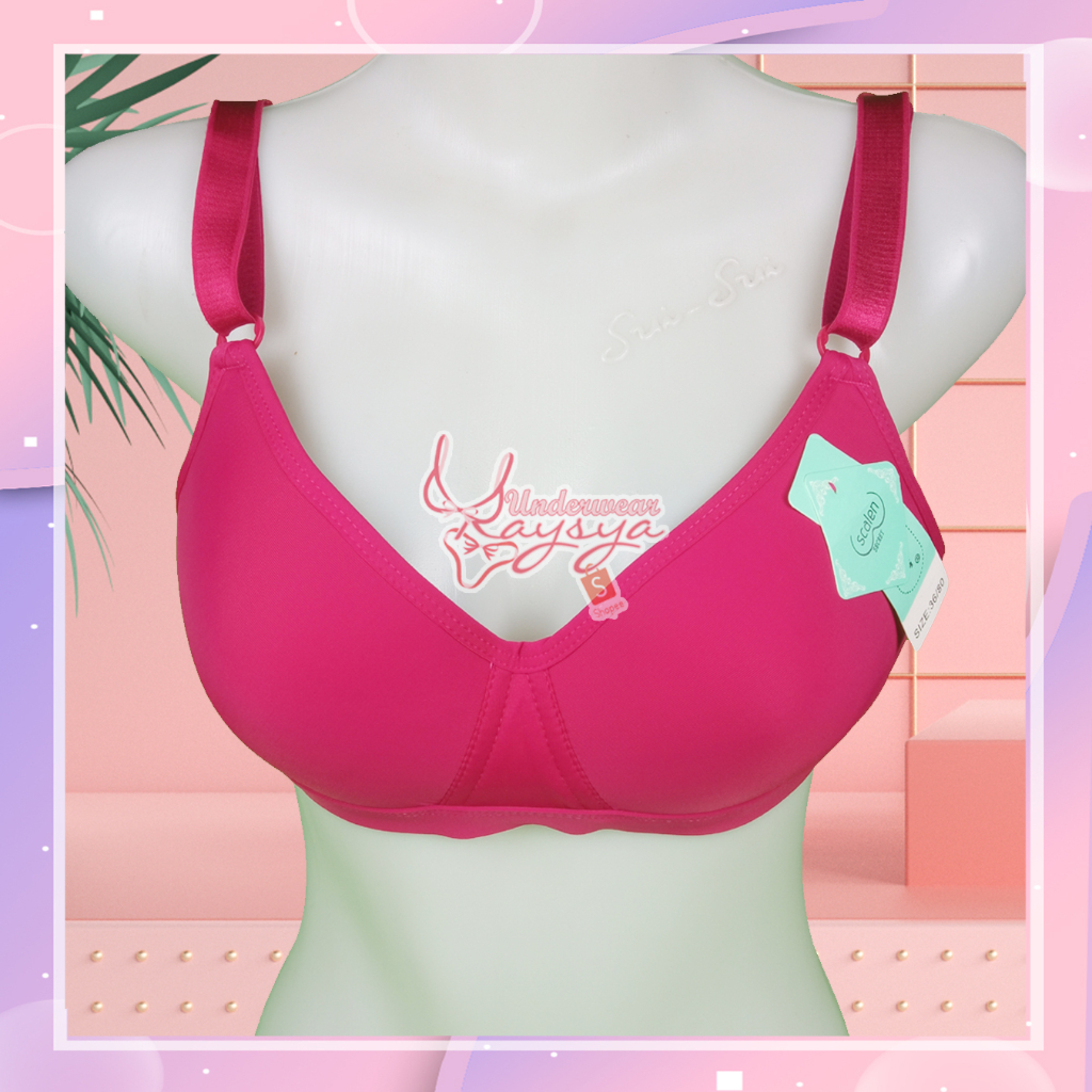 BH/Bra Scalen Secret B01 Busa Tipis Tanpa Kawat Ukuran 36-42