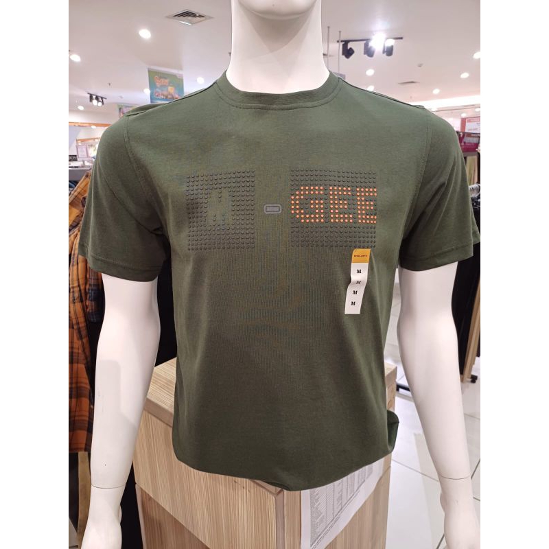 T-SHIRT KAOS M.GEE PRIA ORIGINAL SLIMFIT TERBARU HIJAU ARMY