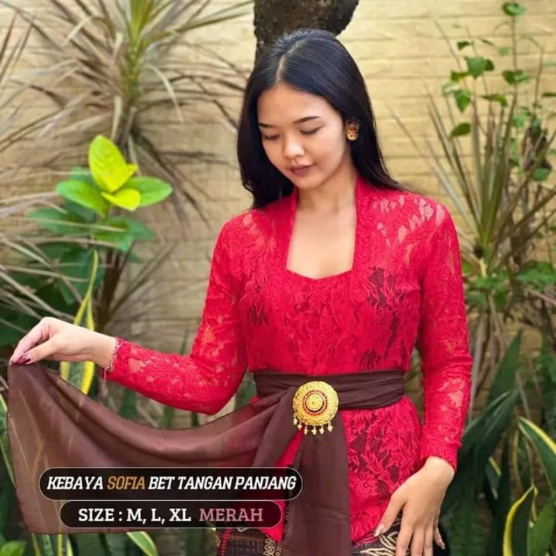 Kebaya | Kebaya Bali | Atasan Kebaya Bali Modern Lengan Panjang