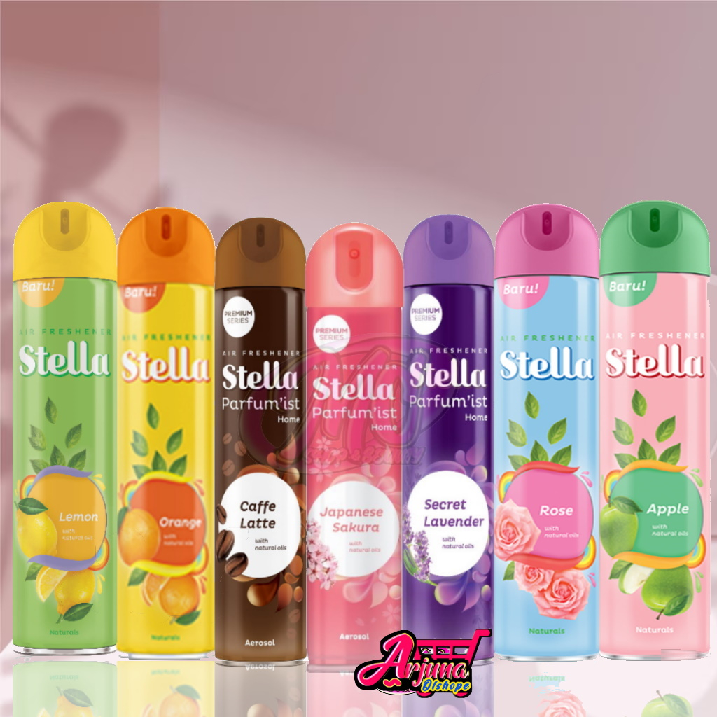 Stella Aerosol home spray pengharum ruangan semprot Apple rose orange 140ML 175ML 350ML