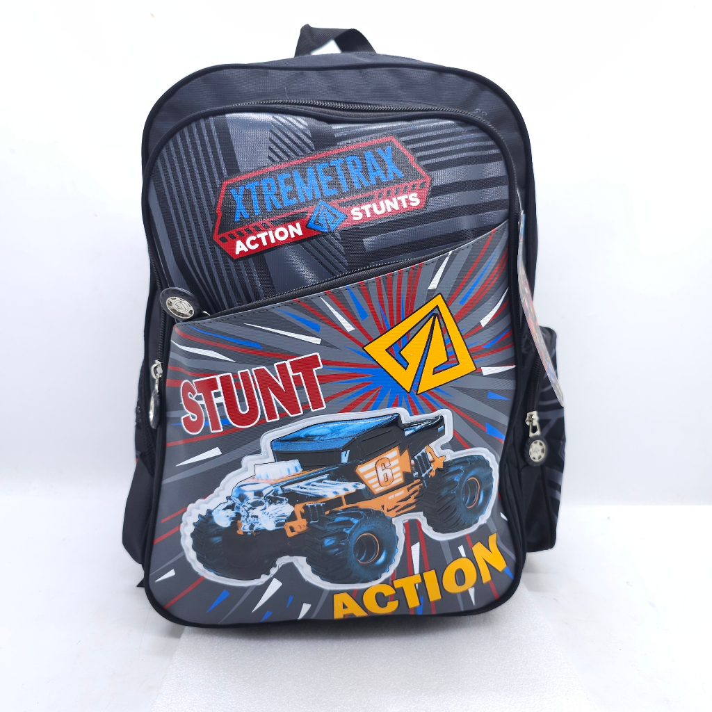 Tas Anak Cowok ALTO Motif MOBIL 4X4 TK SD MURAH BARU ORIGINAL SIZE 16 INCHI / Ransel Anak Laki-laki 