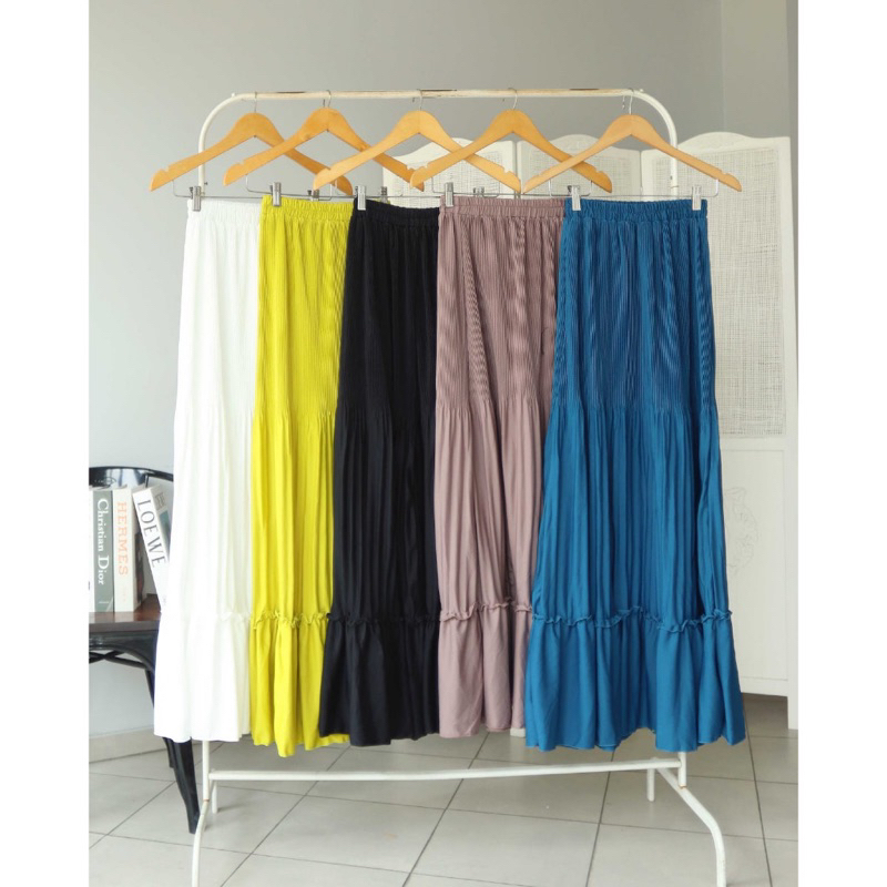 KUALITAS SUPER ROK SUSUN CLARA ROK CANDA ROK TUTU TINGKAT ROK POLOS CANTIK KERJA VIRAL GROSIR PGMTA