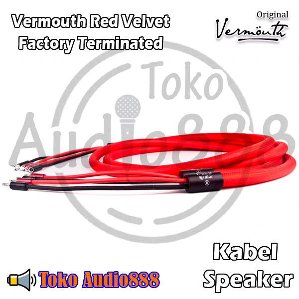 Vermouth Red Velvet MkII Loudspeaker Cable - Factory Terminated