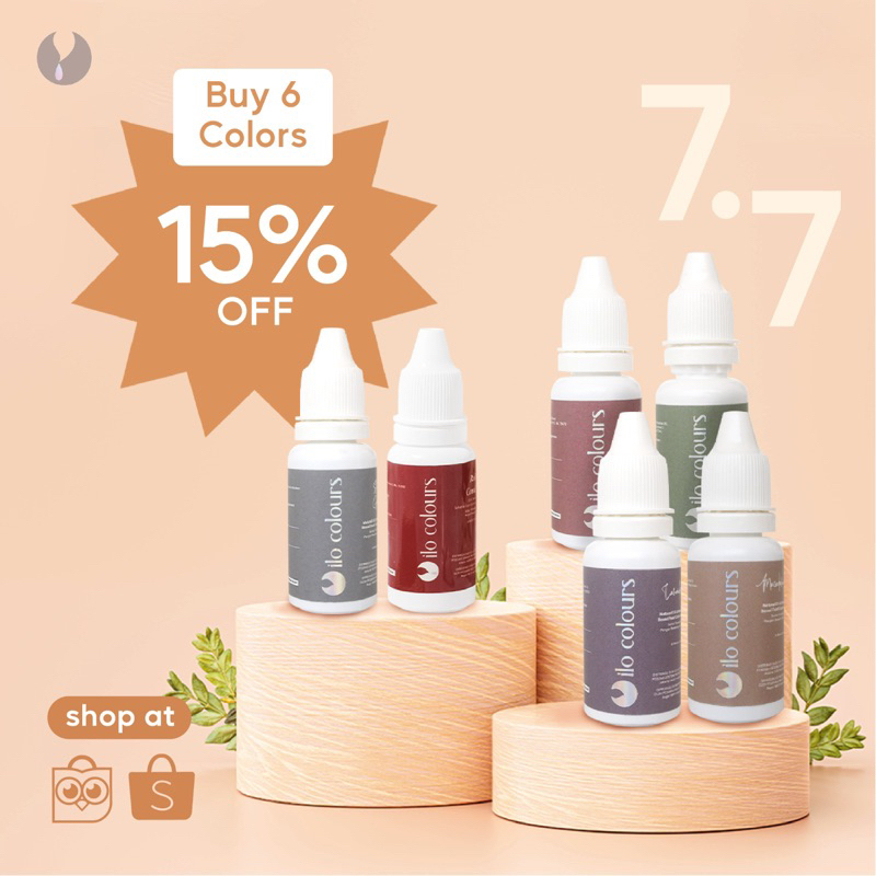 

ILO COLOURS - FOOD COLORINGS - PEWARNA MAKANAN - PROMO 7.7