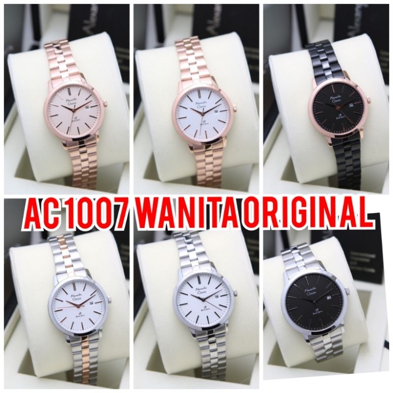 AC 1007 WANITA / ALEXANDRE CHRISTIE AC1007 RANTAI / AC 1007 PRIMO STEEL ORIGINAL