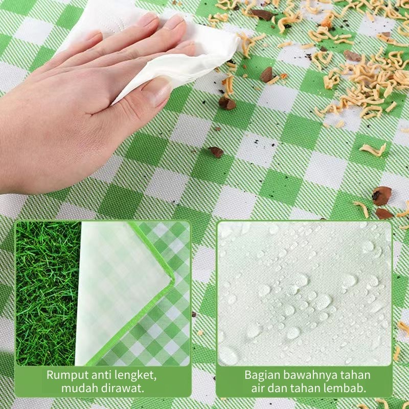 ✅2m*2m Piknik Tikar Lipat Piknik Outdoor TIKAR Piknik TEBAL WATERPROOF Alas 1.5 x 2 m/ Lipat/Tikar Piknik/ Alas Piknik /Tikar Pantai Anti Air-6