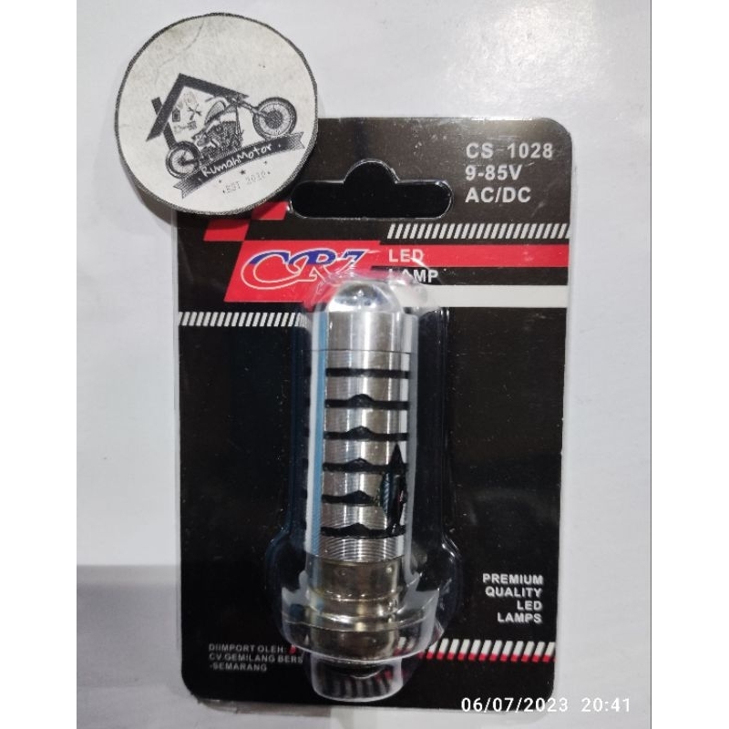 LAMPU LED H6 LASER GUN CR7 AC & DC MOTOR MATIC / BEBEK