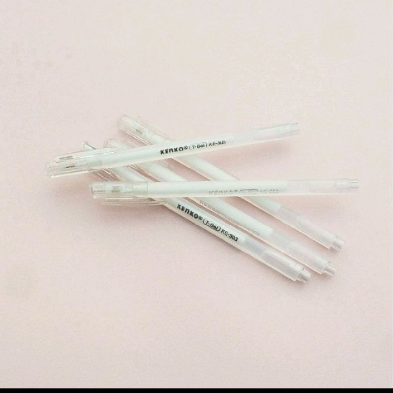 PULPEN GELL PUTIH DAN EMAS, GELL PEN WHITE AND GOLD.PULPEN MURAH