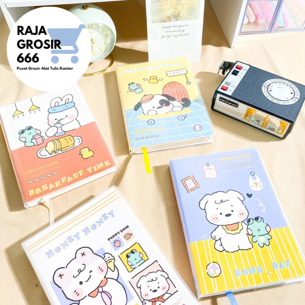 

BUKU DIARY A6 PUPPY DOM RABBIT( KERTAS FULLCOLOR )NOTEBOOK CATATAN LUCU IMUT KEKINIAN COD TERMURAH ORIGINAL