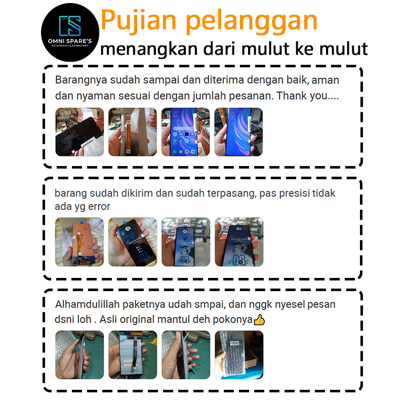 Naysila Naymila Lcd For Oppo A53 / Realme C17/ Realme 7I /A33 Fullset Layar Hp Touchscreen Asli