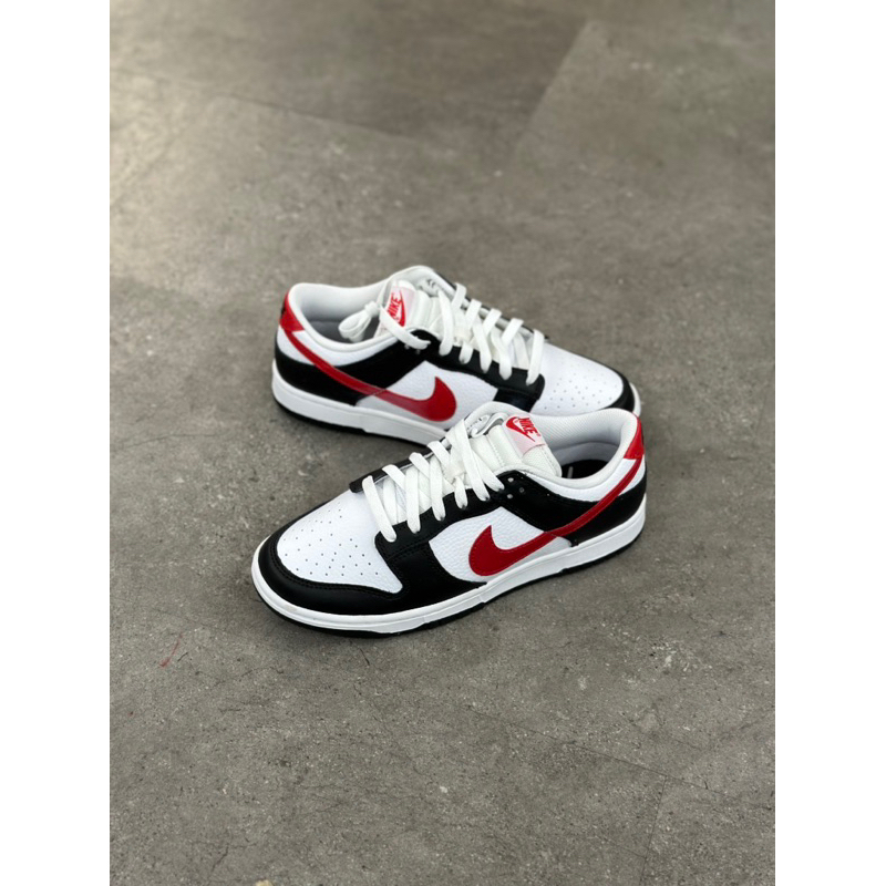 NIKE DUNK LOW RED WHITE BLACK PANDA 1000% AUTHENTIC