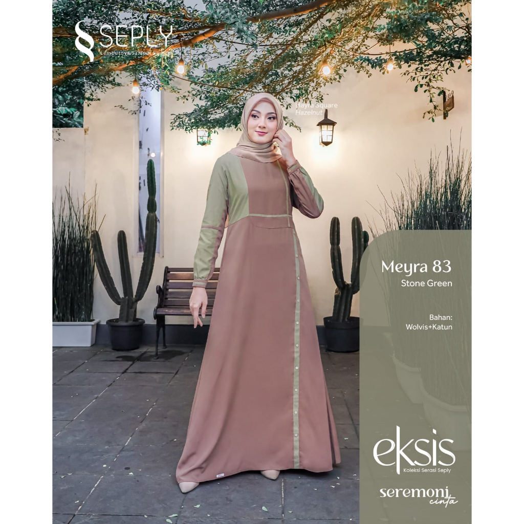 GAMIS MEYRA 83 STONE GREEN dan KASEO 157 STONE GREEN