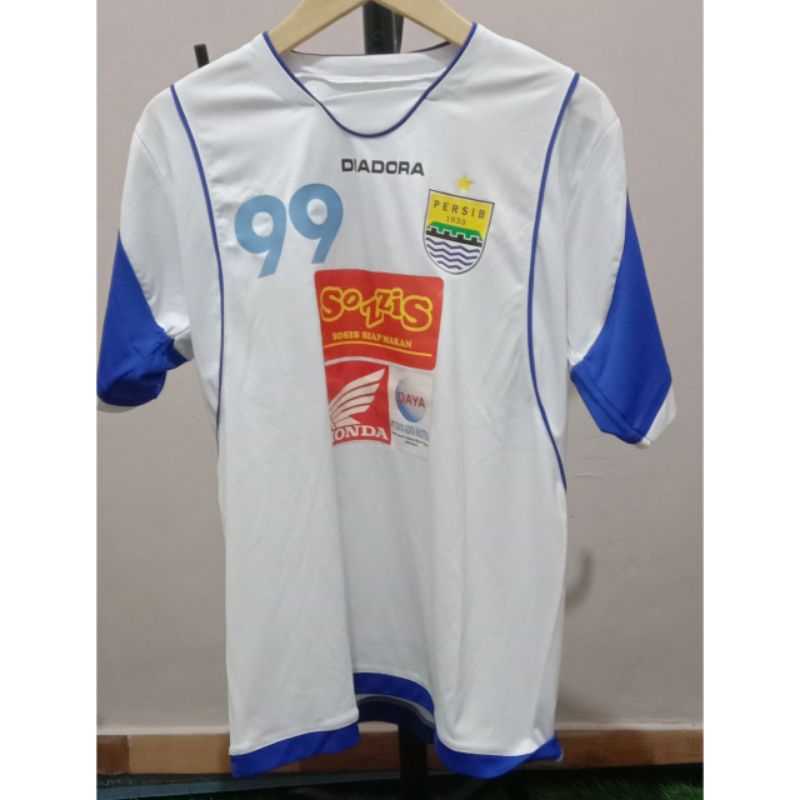 JERSEY PERSIB BANDUNG AWAY 2009 NAMESET (C.GONZALEZ) #99 SIZE L
