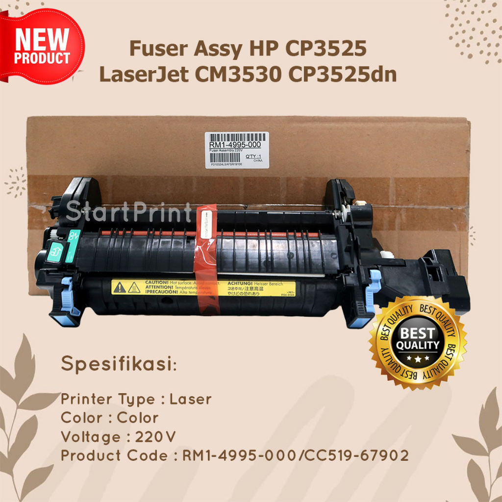 Fuser Assy HP CP3525 3525 LaserJet CM3530 CP3525dn M551dn New