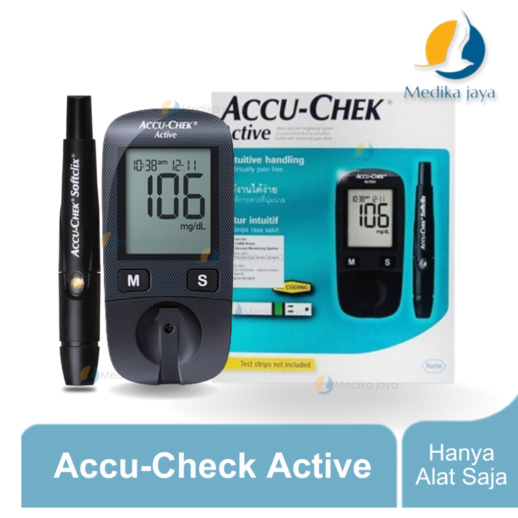 Accu-Chek Active / Alat Tes Gula Darah / Alat Kesehatan / Medika Jaya