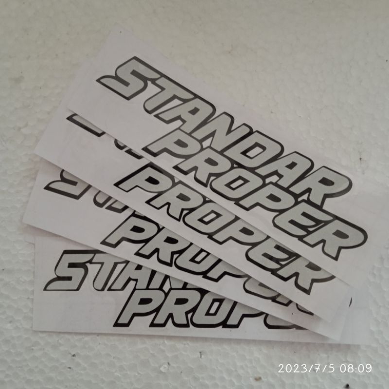 

sticker STANDARPROPER cutting sticker