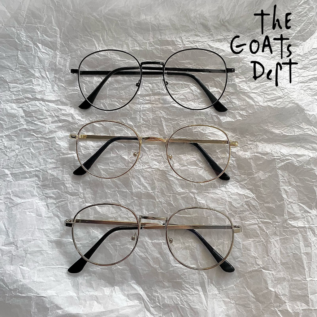 The Goats Dept - Dahmer Moscod Glasses Original / tgd820 kacamata bulat metal harry potter gaya emas