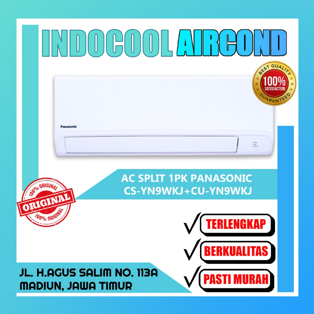 AC SPLIT 1PK PANASONIC STANDART R32 CS-YN9wkj + CU-YN9wkj