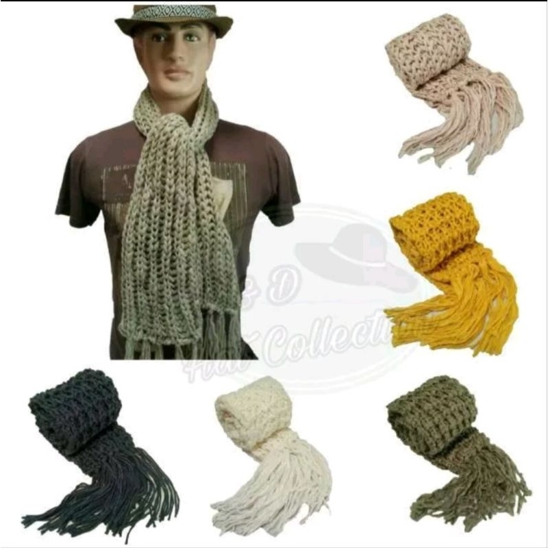 Syal Rajut Polos Syal Tebal