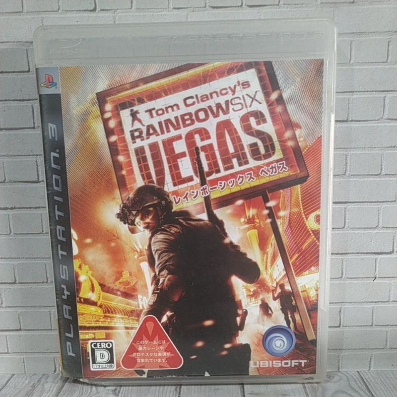 BD CD KASET ORIGINAL PS3 TOM CLANCYS RAINBOW SIX VEGAS 1 JPN BAHASA JEPANG LENGKAP MANUAL BOOK