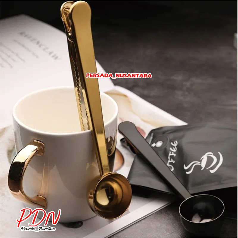 SENDOK TAKAR KOPI TEH SUSU SEREAL BUBUK JEPIT CEREAL COFFEE TEA MILK POWDER SPOON MEASURING SCOOP WITH CLIP SENDOK UKUR JEPITAN BUBUK KOPI TEH SUSU SEREAL PN60