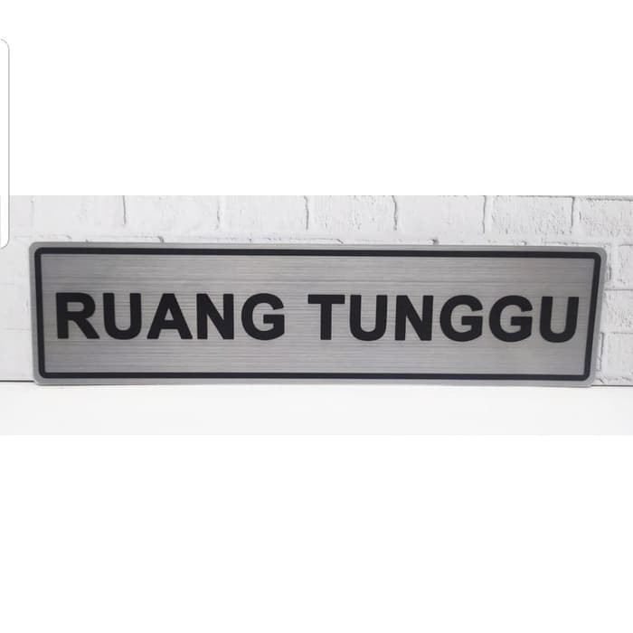 

Sign RUANG TUNGGU Sticker Bahan Vinyil Ukuran 18x5cm